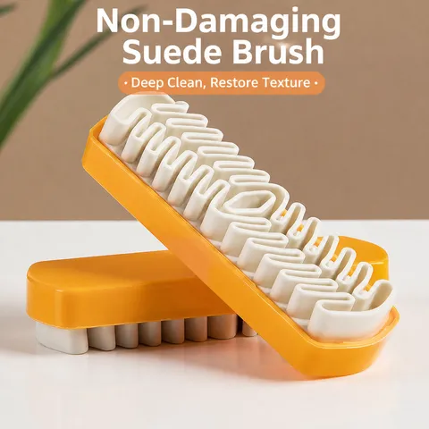 Plastic Suede Shoes Cleaning Brush Snow Boots Leather Care Decontamination Brush Household Tool