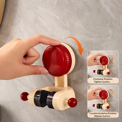 Adjustable Shower Head Holder Punch Free Vacuum Suction Cup Shower Bracket Wall Mounted Handheld Shower Stand