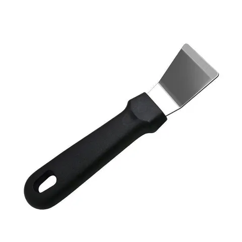 Racloir de Nettoyage de Cuisine en Acier Inoxydable Multifonctionnel Poignée en Plastique Rouge Noir Hotte Outil de Nettoyage
