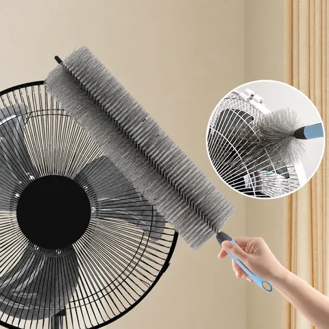 Spazzola Per La Rimozione Della Polvere Del Ventilatore Con Manico Lungo Spolverino Flessibile In Plastica Strumento Di Pulizia