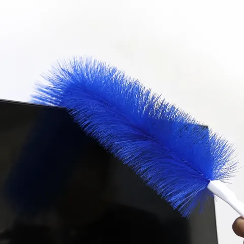 Spazzola Per La Rimozione Della Polvere Del Ventilatore Con Manico Lungo Spolverino Flessibile In Plastica Strumento Di Pulizia