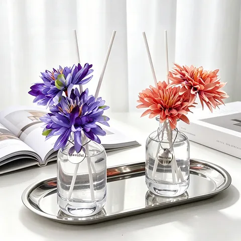 Zuhause Dekorative Reed Diffusor Flasche Mit Künstlicher Blumen Aromatherapie Duft Luftverfrischer Für Schlafzimmer Wohnzimmer