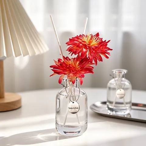 Zuhause Dekorative Reed Diffusor Flasche Mit Künstlicher Blumen Aromatherapie Duft Luftverfrischer Für Schlafzimmer Wohnzimmer