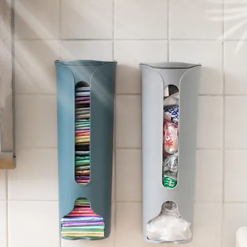 Wall-Mounted Underwear Socks Storage Box Plastic Punch-Free Organizer Household Wardrobe Storage Holder
