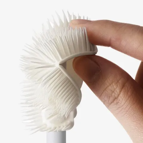 Long Handle Silicone Bottle Brush Foldable Cup Cleaning Brush Multifunctional Kitchen Cleaning Tool For Baby Bottles Glassware