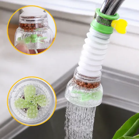 Kitchen Faucet Extender Anti-Splash Water Filter 360 Degree Rotatable Sprayer Tap Aerator Purifier Kitchen Sink Accessories