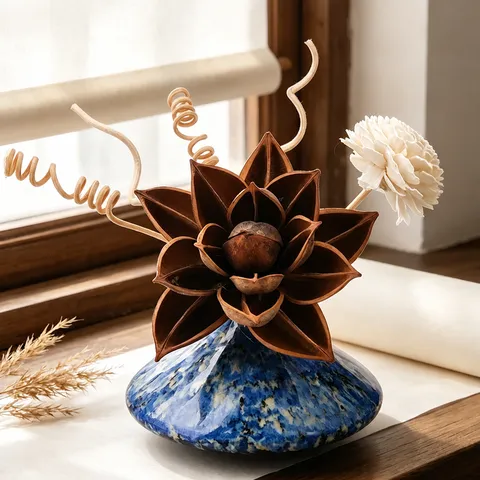 Adorno Difusor de Aromaterapia Retro Zen Chino Hogar Dormitorio Fragancia Aceite Esencial Difusor de Varillas Decoración de Escritorio