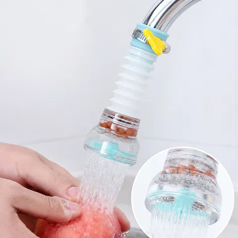 Kitchen Faucet Extender Anti-Splash Water Filter 360 Degree Rotatable Sprayer Tap Aerator Purifier Kitchen Sink Accessories