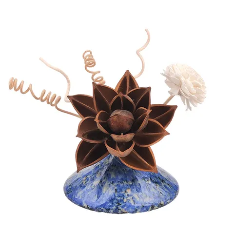 Chinese Zen Retro Aromatherapy Diffuser Ornament Home Bedroom Fragrance Essential Oil Reed Diffuser Desktop Decor