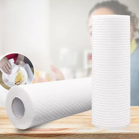 Disposable Lazy Rag Kitchen Paper Towel Washable Dry And Wet Dual-Use Cleaning Wipe Absorbent Oil Dishcloth