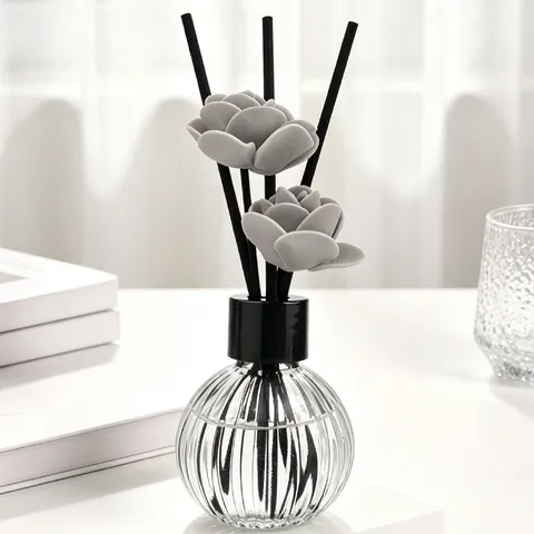 Glas Aromatherapie Diffusor Fläschchen Künstliche Rosenblüte Schilfrohrstäbchen Modern Minimalistisch Raumduft