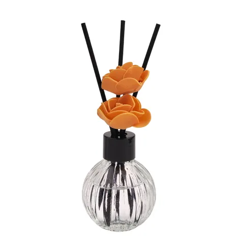 Glas Aromatherapie Diffusor Fläschchen Künstliche Rosenblüte Schilfrohrstäbchen Modern Minimalistisch Raumduft
