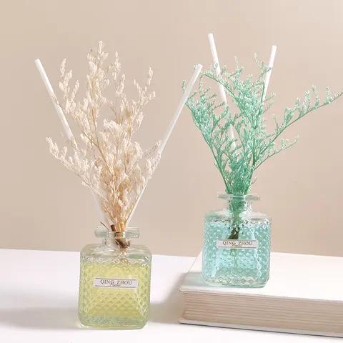 Raumduft Diffusor Set Klares Glasflakon Mit Trockenblumen Aromatherapie Lufterfrischung Für Wohnzimmer