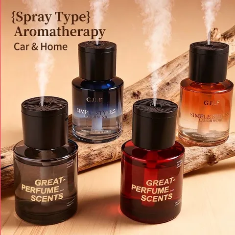 Automatic Electric Spray Car Fragrance Diffuser Glass Bottle Air Freshener Home Living Room USB Rechargeable Aroma Diffuser
