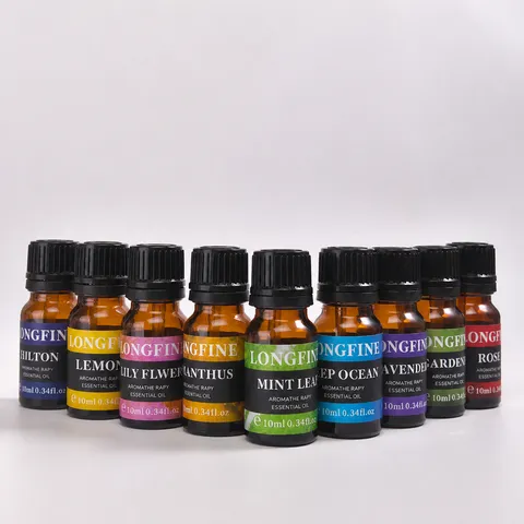 Aceite Esencial de Aromaterapia Vegetal Soluble en Agua para Difusor de Coche Humidificador Ambientador Fragancia de Larga Duración