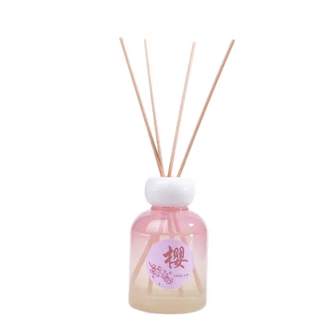 Pink Gradient Glass Bottle Reed Diffuser Home Fragrance Set Valentine Gift Room Decor Aromatherapy