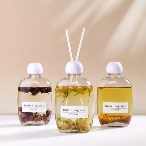 Heimduft Duftdiffusor Flasche Mit Konservierten Blumen Rattan Stäbchen Flüssiger Lufterfrischer Für Schlafzimmer Bad