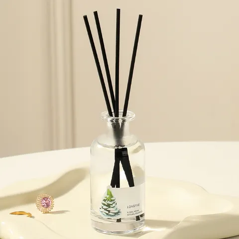 Nordisch Minimalistisch Glas Rattan Aromatherapie Diffusor Set Innere Lufterfrischung Büro Schlafzimmer Heimduft Ätherisches Öl