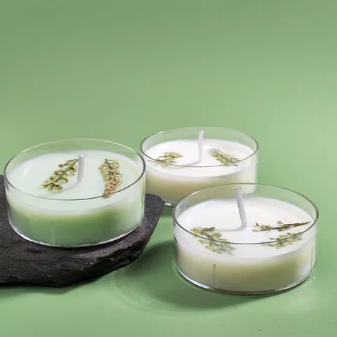 Natural Soy Wax Scented Candle With Dried Flowers Aromatherapy Candle For Home Bedroom Living Room Decor Gift