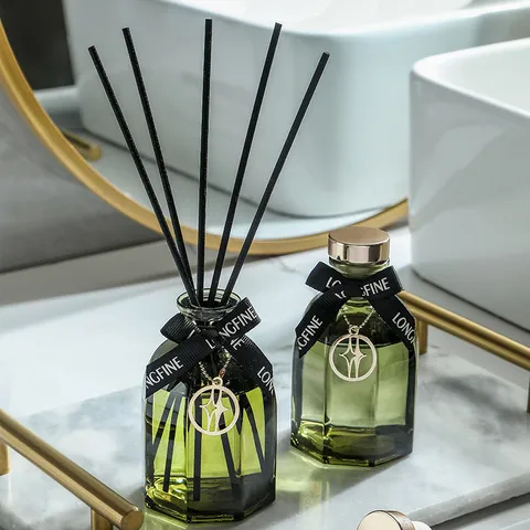 Glasflasche Duftstäbchen Set Raumduft Luftbefeuchter Mit Rattanstäbchen Für Schlafzimmer Hotel Büro Inneneinrichtung Geschenk