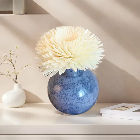 Retro Ceramic Reed Diffuser Bottle With Artificial Flower Aroma Diffuser Home Decor Fragrance Bottle Gift Set