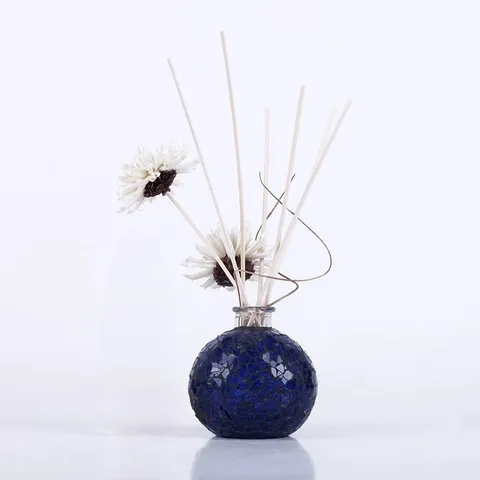 Glass Cracked Aromatherapy Bottle Reed Diffuser Gift Set Indoor Long Lasting Air Freshener Home Hotel Fragrance