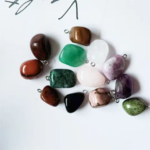 Pendentif en Cristal de Pierre Naturelle Gemme Mixte Pendentif Collier DIY Accessoires de Bijoux de Mode Pour Femmes