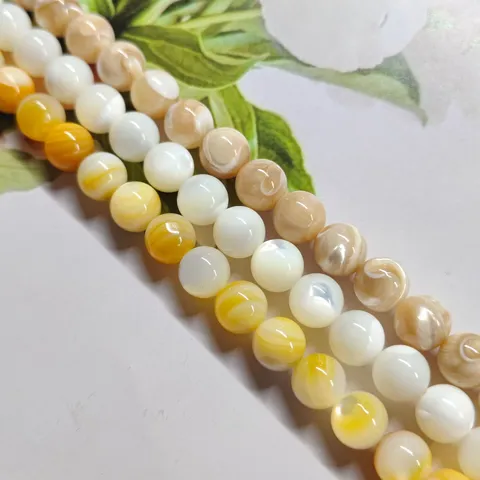 Perles en Vrac de Coquillage Naturel Coquille Trochus Perle Perles Pour Fabrication de Bijoux DIY Accessoires d'Artisanat