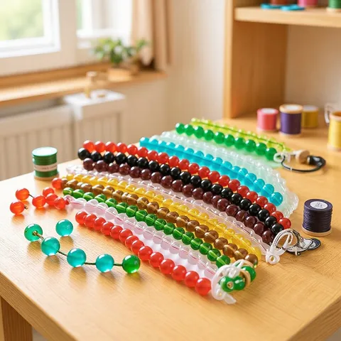 Perles en Vrac en Verre Couleur Unie Perles Rondes DIY Collier Fait Main Bracelet Accessoires de Bijoux