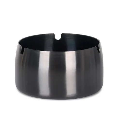 Cendrier en Acier Inoxydable Coupe-vent Antichute Cendrier en Métal pour Maison Salon Hôtel Restaurant Bureau Décor de Bureau