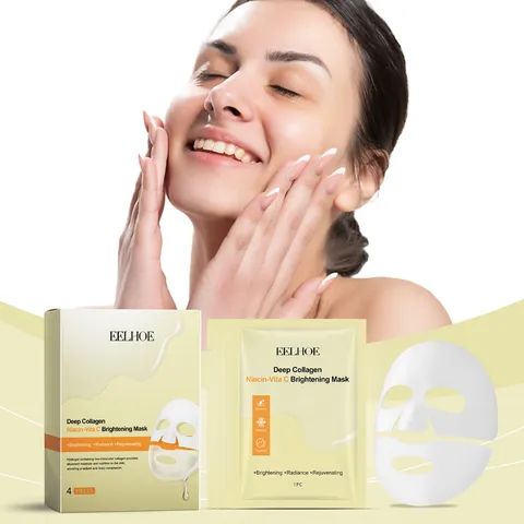 Deep Kollagen Niacinamid Vitamin C Aufhellend Hydrogel Gesichtsmaske Feuchtigkeitsspendend Anti-Aging Hautpflege Maske