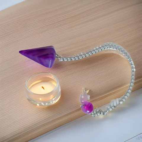 Natuurlijke Kristal Kegel Slinger Hanger Agaat Driehoekige Genezende Steen Ketting Met Metalen Ketting Mode Sieraden Cadeau