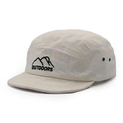 Vintage Arbeitskleidung Kurze Krempe Baseballkappe Outdoor Berg Bestickte Fünf Panel Mütze Weiches Top Sonnenschutz Mütze