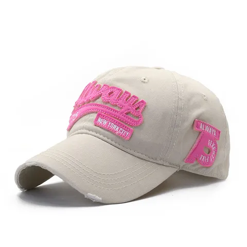 Casquette de Baseball en Coton Unisexe Broderie de Lettres Réglable Vintage Washed Dad Hat Chapeau de Visière de Soleil Sport Casual