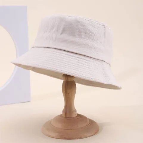 Classic Cotton Bucket Hat Solid Color Sun Protection Wide Brim Fisherman Hat For Men Women Casual Outdoor Beach Summer Basin Cap