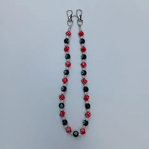 Hip Hop Strass Dobbelsteen En Biljartbal Tailleketting Acryl Kraal Broekketting Lichaamsketting Mode Sieraden Voor Vrouwen Mannen