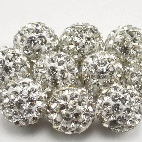 Weicher Ton Ton Perlen Strass Disco Ball Lose Perlen Für DIY Armband Halskette Schmuckherstellung Zubehör