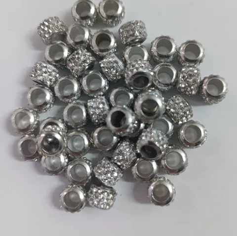 Strass Weicher Ton Pave Disco Ball Perlen Großes Loch Distanzperlen DIY Schmuckherstellung Zubehör