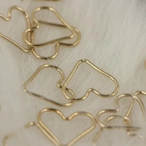14K Gold Plated Copper Heart Open Jump Ring DIY Jewelry Making Connector Love Peach Heart Shaped Findings Accessories