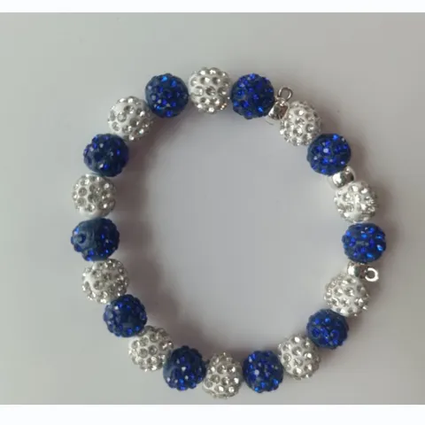 Colorful Clay Rhinestone Shamballa Bracelet Sparkling Crystal Disco Ball Beaded Stretch Bracelet Fashion Jewelry