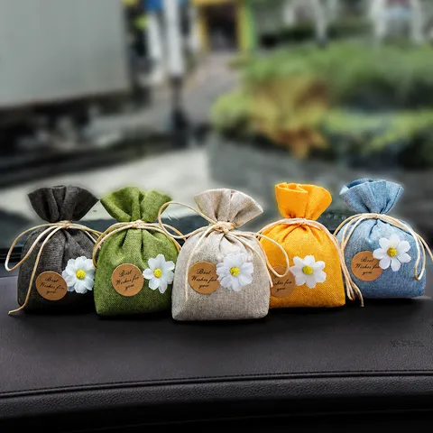 Sacchetto Profumato in Tessuto Deodorante con Coulisse Armadio Auto Borsa per Aromaterapia Fragranza Lunga Durata Decorazione