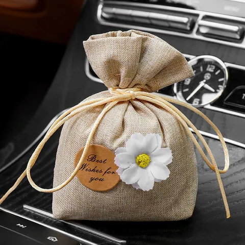Sacchetto Profumato in Tessuto Deodorante con Coulisse Armadio Auto Borsa per Aromaterapia Fragranza Lunga Durata Decorazione