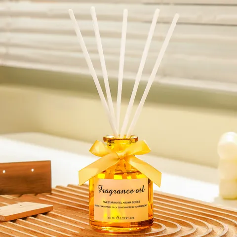 Langlebiges Heim Duftdiffusor Set Glasflasche Aromatherapie Lufterfrischer Duftöl Für Schlafzimmer Badezimmer