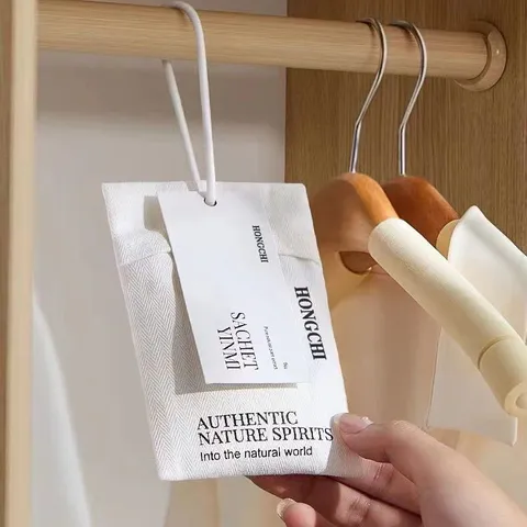 Minimalist Fabric Scented Sachet Air Freshener Plant Particles Wardrobe Car Long Lasting Fragrance Bag Home Decor