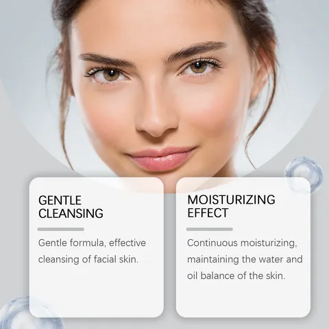 Vitamin C Facial Cleansing Mousse Gentle Deep Cleansing Hydrating Face Wash Foam Daily Facial Skincare Cleanser