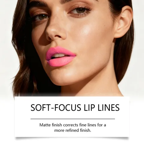 Matte Moisturizing Lip Gloss Long Lasting Waterproof Liquid Lipstick Rose Pink Makeup Lip Tint For Women