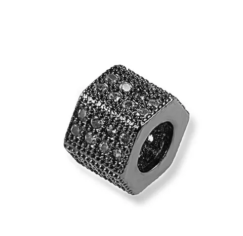 DIY Kupfer Hohe Säulenform Zirkonia Perle Anhänger Damen Schmuckherstellung Zubehör Strass Charm Fundstücke