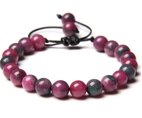 Bracelet de Perles en Cristal de Pierre Naturelle Yoga Prière Mala Énergie de Guérison Bijoux de Perles Accessoires de Mode Pour Femmes Hommes