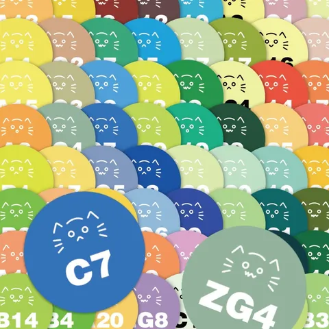 295 Colores Cuentas de Planchar Tarjeta de Color Pegatinas Gato Píxel Etiqueta Impermeable Rectángulo Redondo Suministros