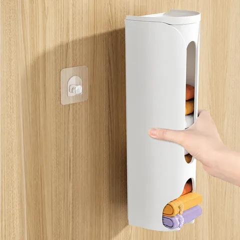 Wall Mounted Underwear Storage Box Punch Free Plastic Dustproof Organizer Box For Socks Bra Home Bedroom